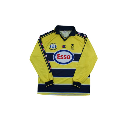 Maillot football vintage FC Sochaux-Montbéliard domicile N°26 Zaïri dédicacé 2002-2003 - Champion - FC Sochaux-Montbéliard