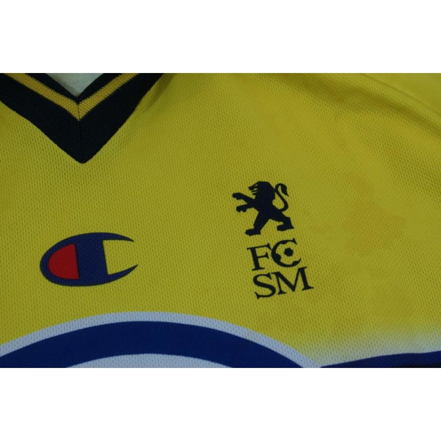 Maillot football vintage FC Sochaux-Montbéliard domicile N°26 Zaïri dédicacé 2002-2003 - Champion - FC Sochaux-Montbéliard