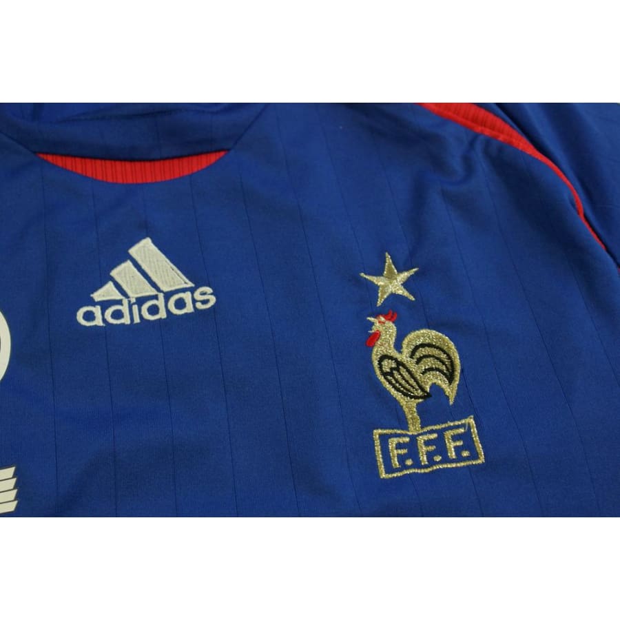 Maillot football vintage France domicile N°22 RIBERY 2006-2007 - Adidas - Equipe de France