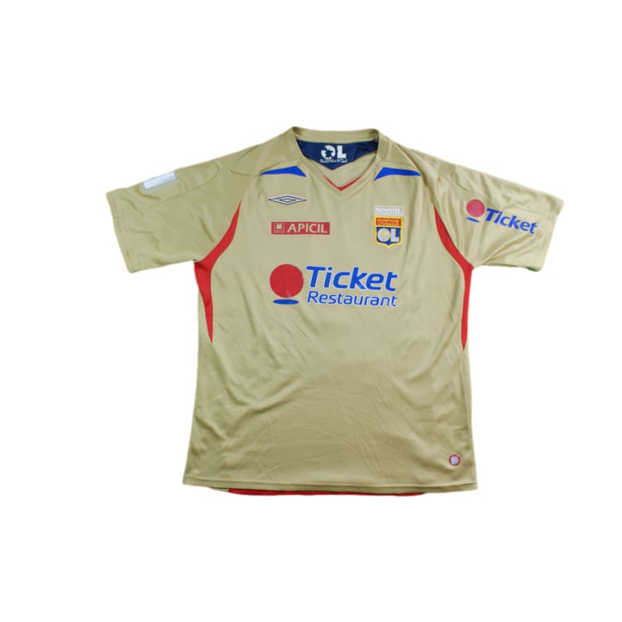 Maillot football vintage Lyon extérieur N°8 JUNINHO 2007-2008 - Umbro - Olympique Lyonnais