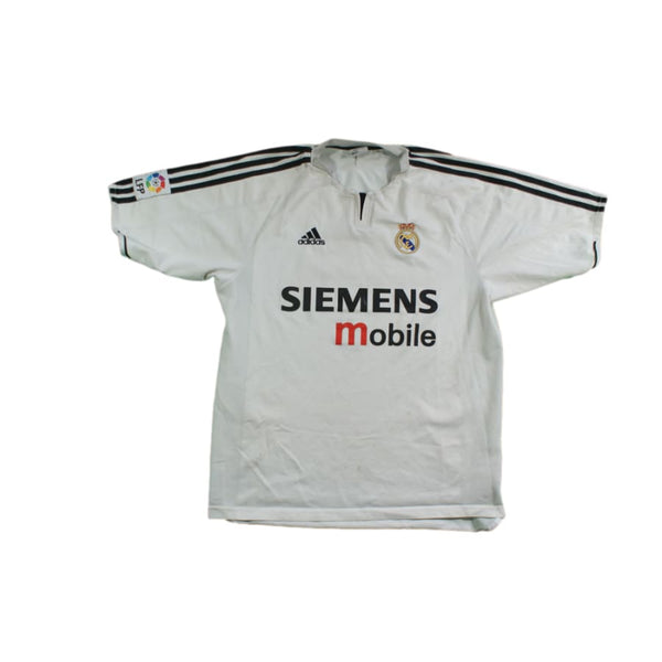 Maillot Extérieur Vintage Real Madrid 2003-2004 - Adidas - Taille XL - Bleu