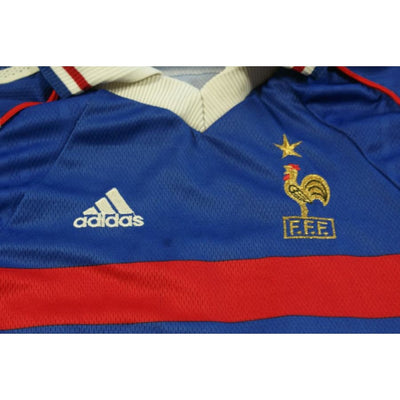 Maillot France 98 vintage enfant N°10 ZIDANE 1998-1999 - Adidas - Equipe de France