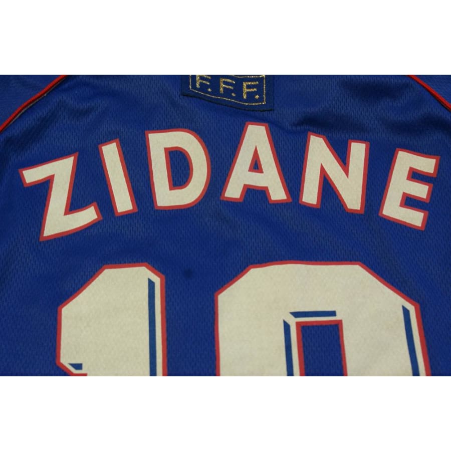 Maillot France 98 vintage enfant N°10 ZIDANE 1998-1999 - Adidas - Equipe de France