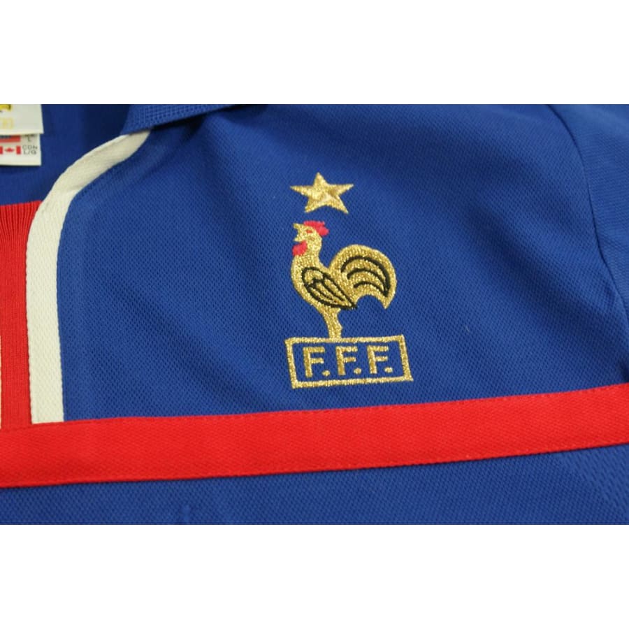 Maillot France rétro domicile N°10 ZIDANE 2000-2001 - Adidas - Equipe de France