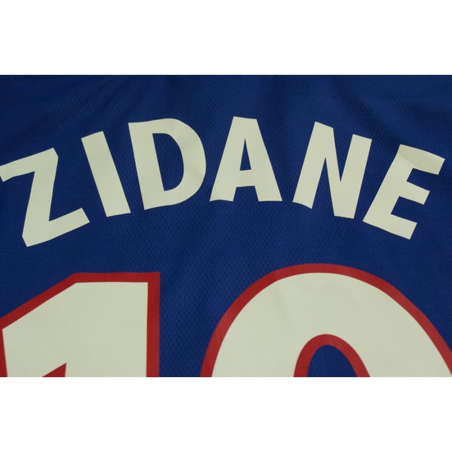 Maillot France rétro domicile N°10 ZIDANE 2000-2001 - Adidas - Equipe de France