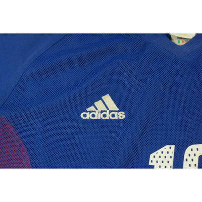 Maillot France rétro domicile N°10 ZIDANE 2002-2003 - Adidas - Equipe de France