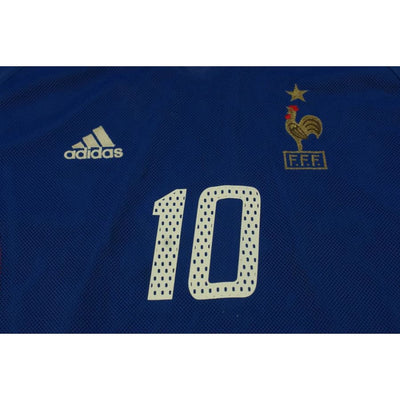 Maillot France rétro domicile N°10 ZIDANE 2002-2003 - Adidas - Equipe de France