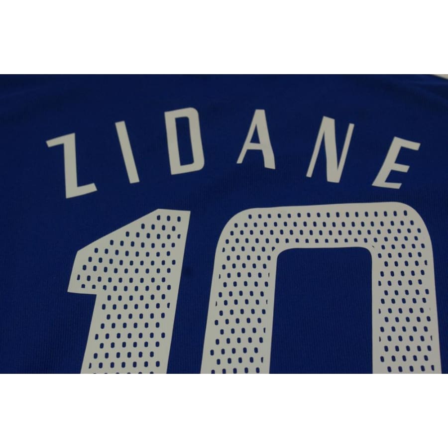 Maillot France rétro domicile N°10 ZIDANE 2002-2003 - Adidas - Equipe de France