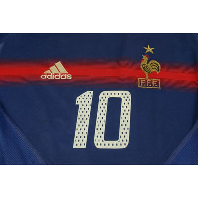 Maillot France rétro domicile N°10 ZIDANE 2004-2005 - Adidas - Equipe de France