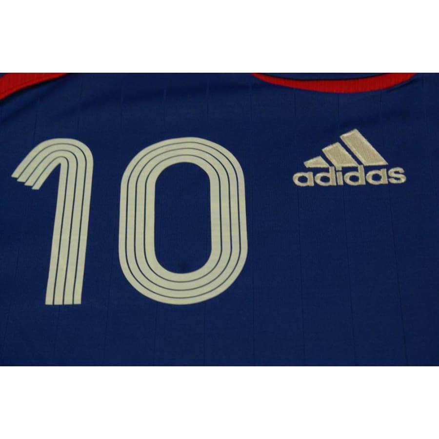 Maillot France rétro domicile N°10 ZIDANE 2006-2007 - Adidas - Equipe de France
