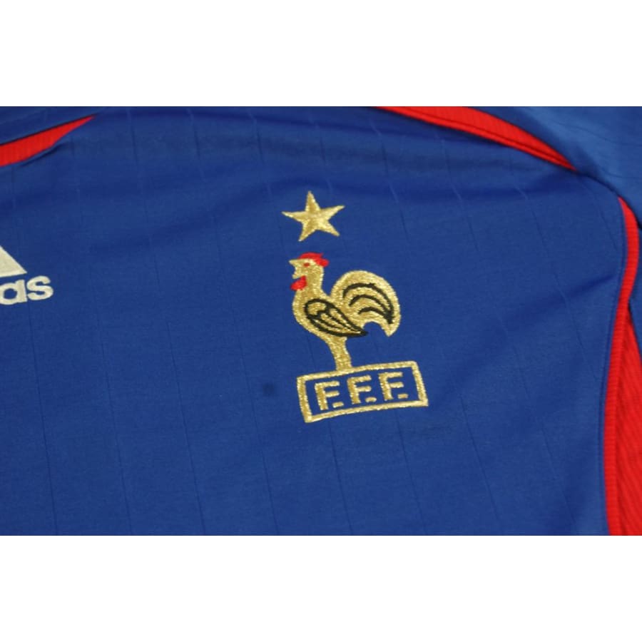 Maillot France rétro domicile N°10 ZIDANE 2006-2007 - Adidas - Equipe de France