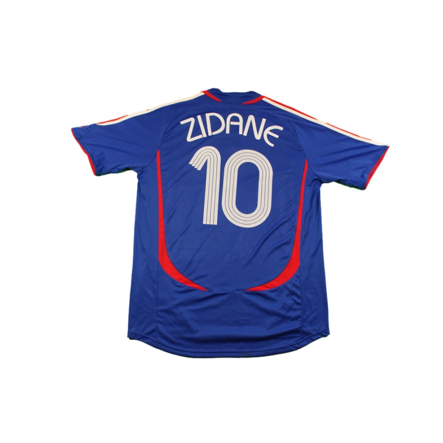 Maillot France rétro domicile N°10 ZIDANE 2006-2007 - Adidas - Equipe de France