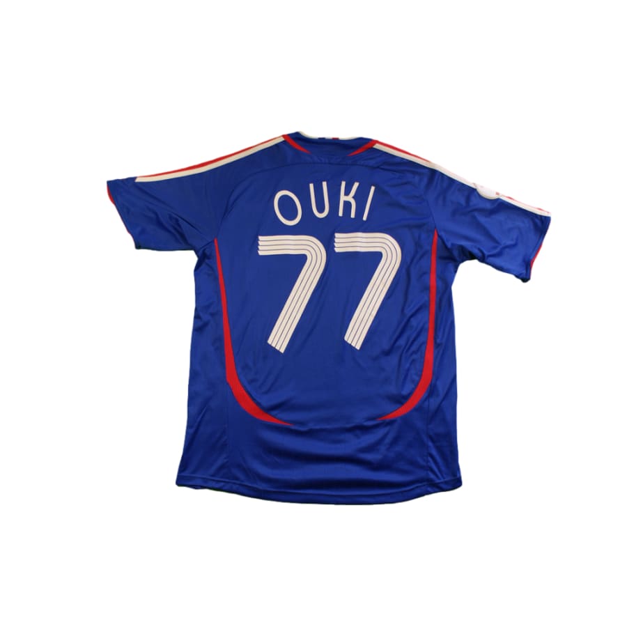 Maillot Équipe de France rétro domicile N°77 Ouki 2006-2007 Maillot Équipe de France rétro domicile N°77 Ouki 2006-2007