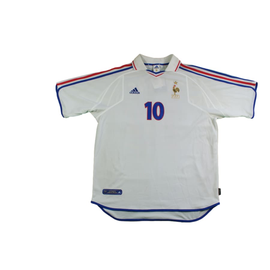 Maillot France rétro extérieur N°10 ZIDANE 2000-2001 - Adidas - Equipe de France