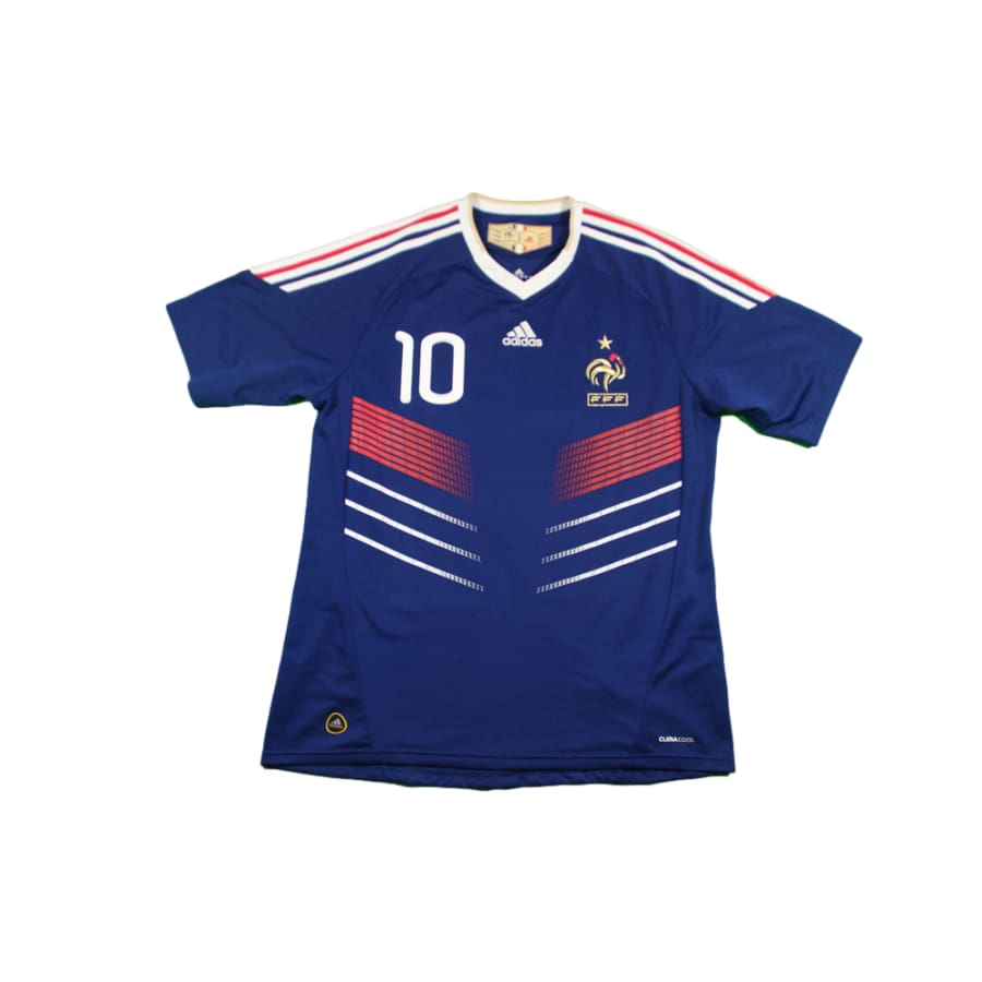 Maillot France vintage domicile #10 BENZEMA 2010-2011 - Adidas - Equipe de France