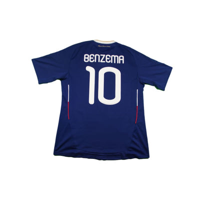 Maillot France vintage domicile #10 BENZEMA 2010-2011 - Adidas - Equipe de France