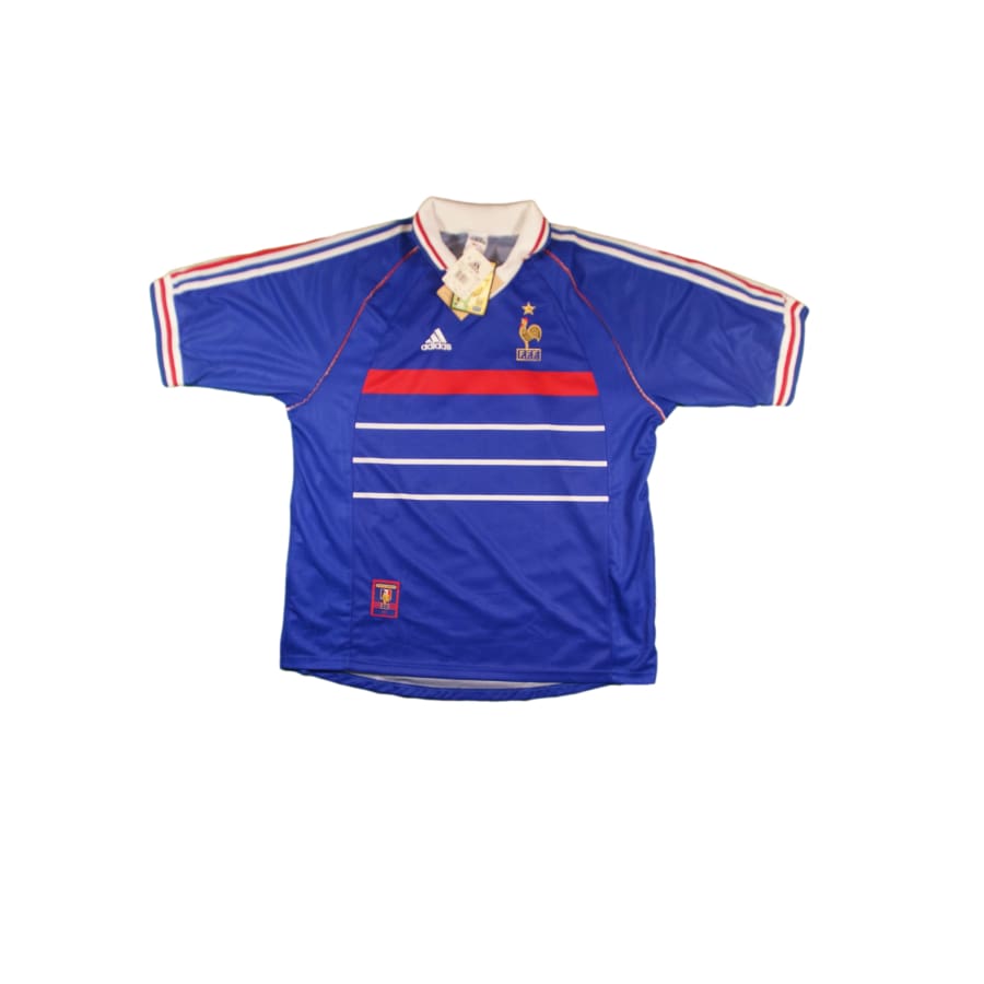 Maillot France vintage domicile #10 Nageleisen 1998-1999 - Adidas - Equipe de France
