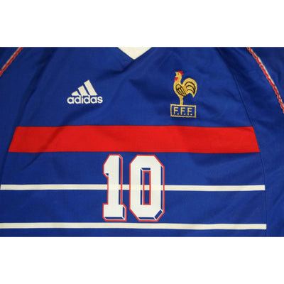 Maillot France vintage domicile #10 Zidane 1997-1998 - Adidas - Equipe de France