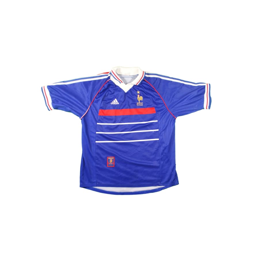 Maillot France vintage domicile #10 Zidane 1998-1999 - Adidas - Equipe de France