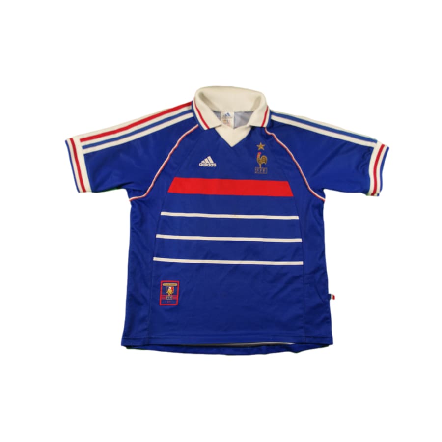 Maillot France vintage domicile #10 ZIDANE 1998-1999 - Adidas - Equipe de France