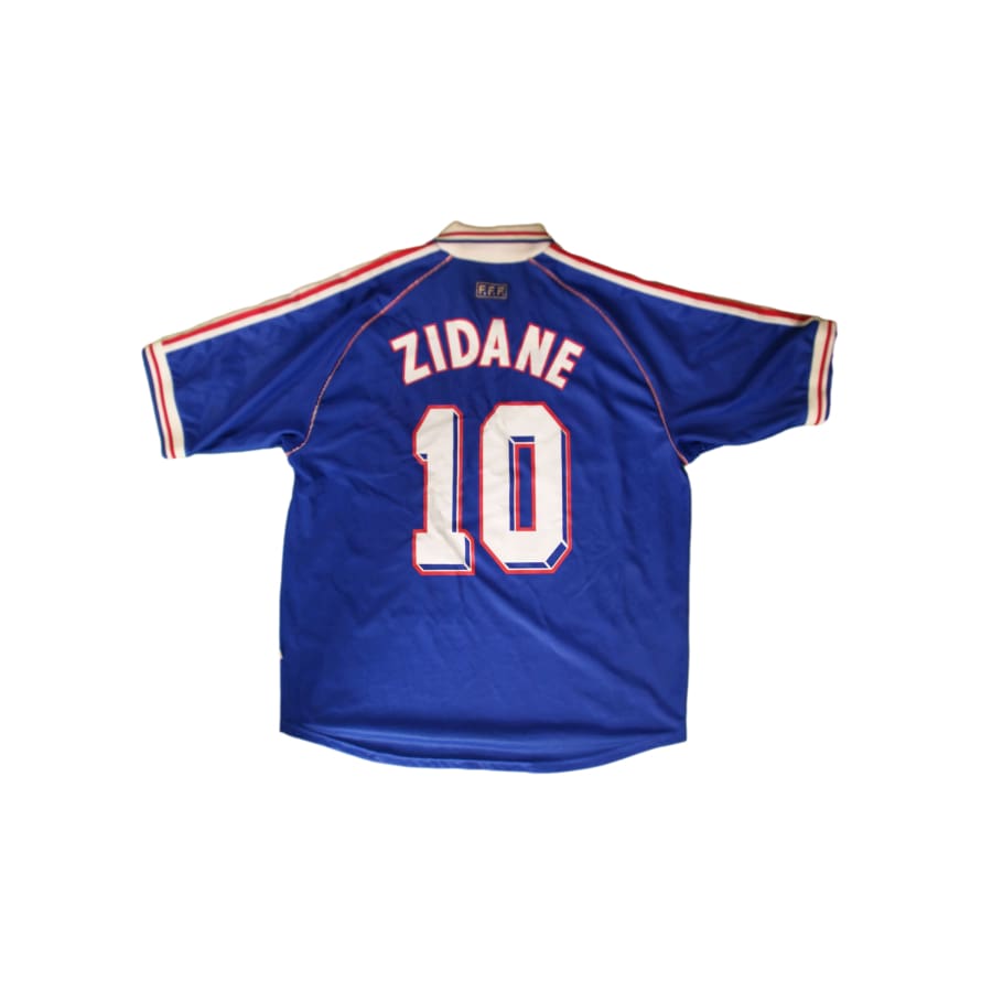 Maillot France vintage domicile #10 Zidane 1998-1999 - Adidas - Equipe de France