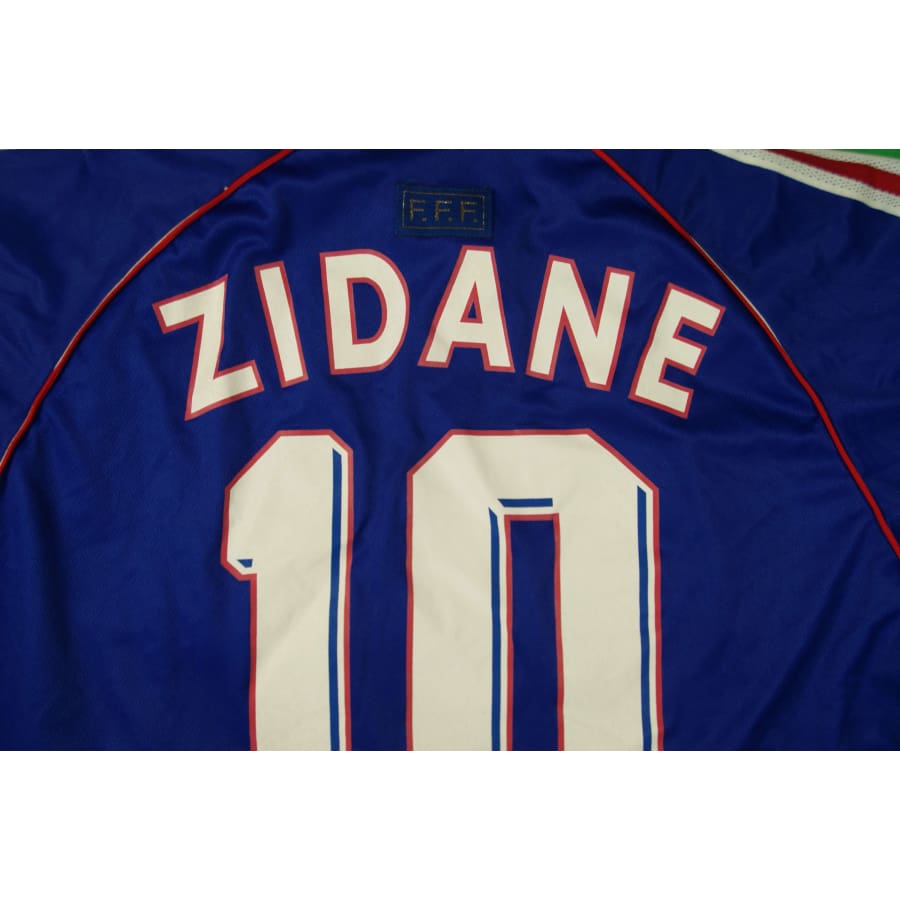 Maillot France vintage domicile #10 Zidane 1998-1999 - Adidas - Equipe de France