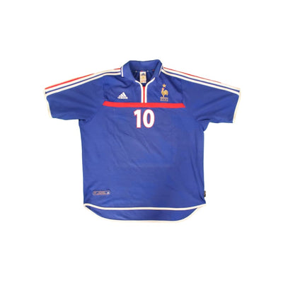Maillot France vintage domicile #10 Zidane 1999-2000 - Adidas - Equipe de France