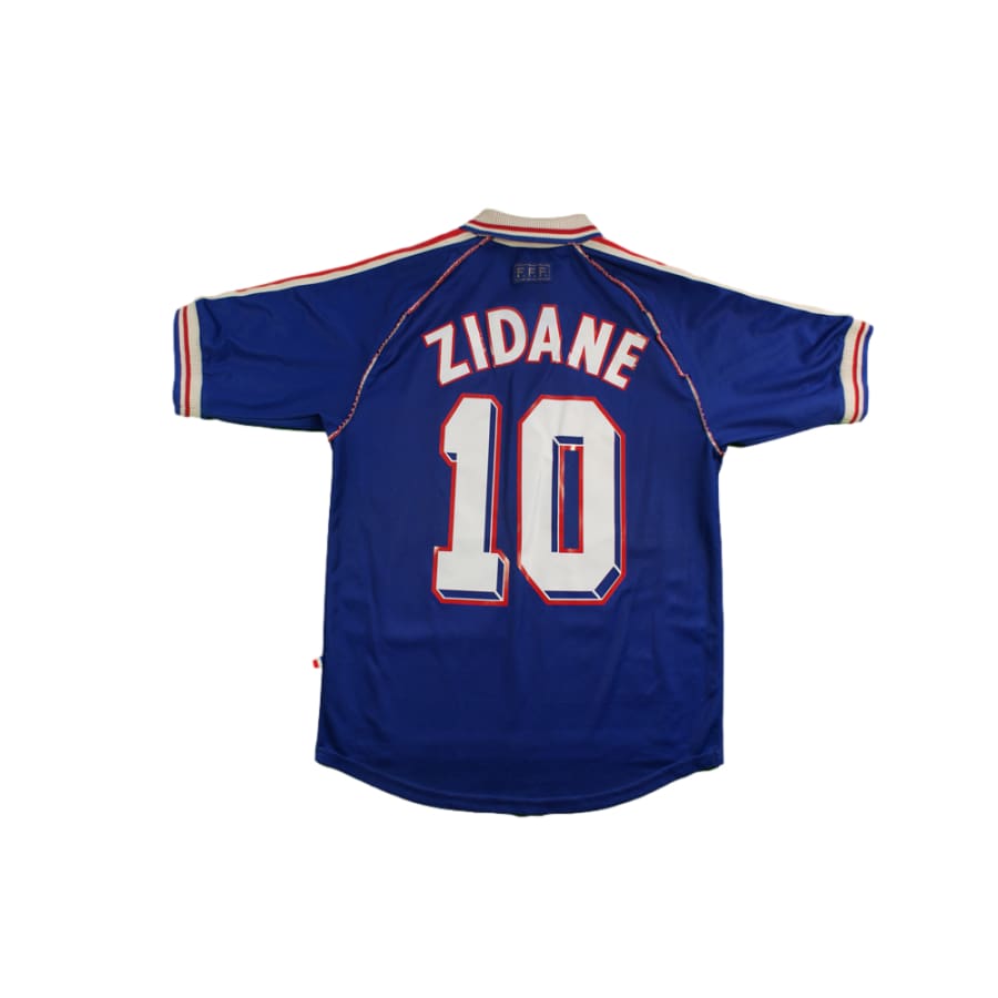 Maillot France vintage domicile N°10 ZIDANE 1998-1999 - Adidas - Equipe de France