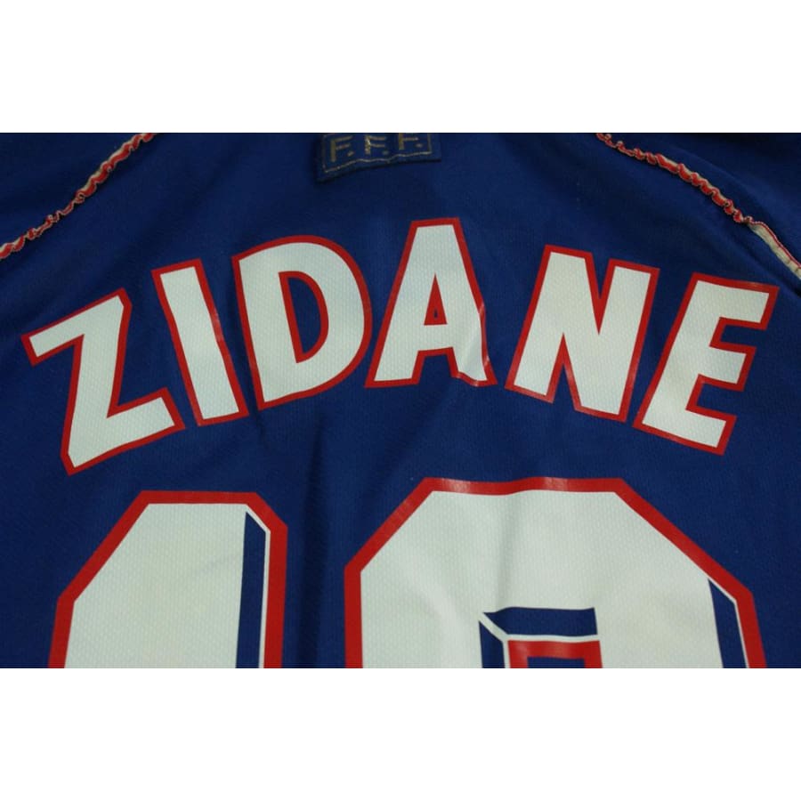 Maillot France vintage domicile N°10 ZIDANE 1998-1999 - Adidas - Equipe de France