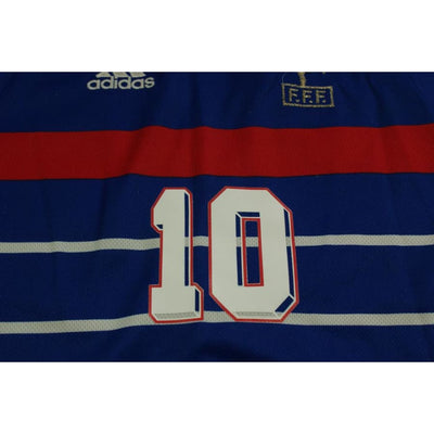 Maillot France vintage domicile N°10 ZIDANE 1998-1999 - Adidas - Equipe de France