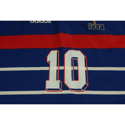 Maillot France vintage domicile N°10 ZIDANE 1998-1999 - Adidas - Equipe de France