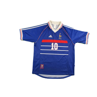 Maillot France vintage domicile N°10 ZIDANE 1998-1999 - Adidas - Equipe de France