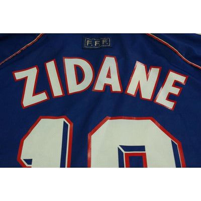 Maillot France vintage domicile N°10 ZIDANE 1998-1999 - Adidas - Equipe de France