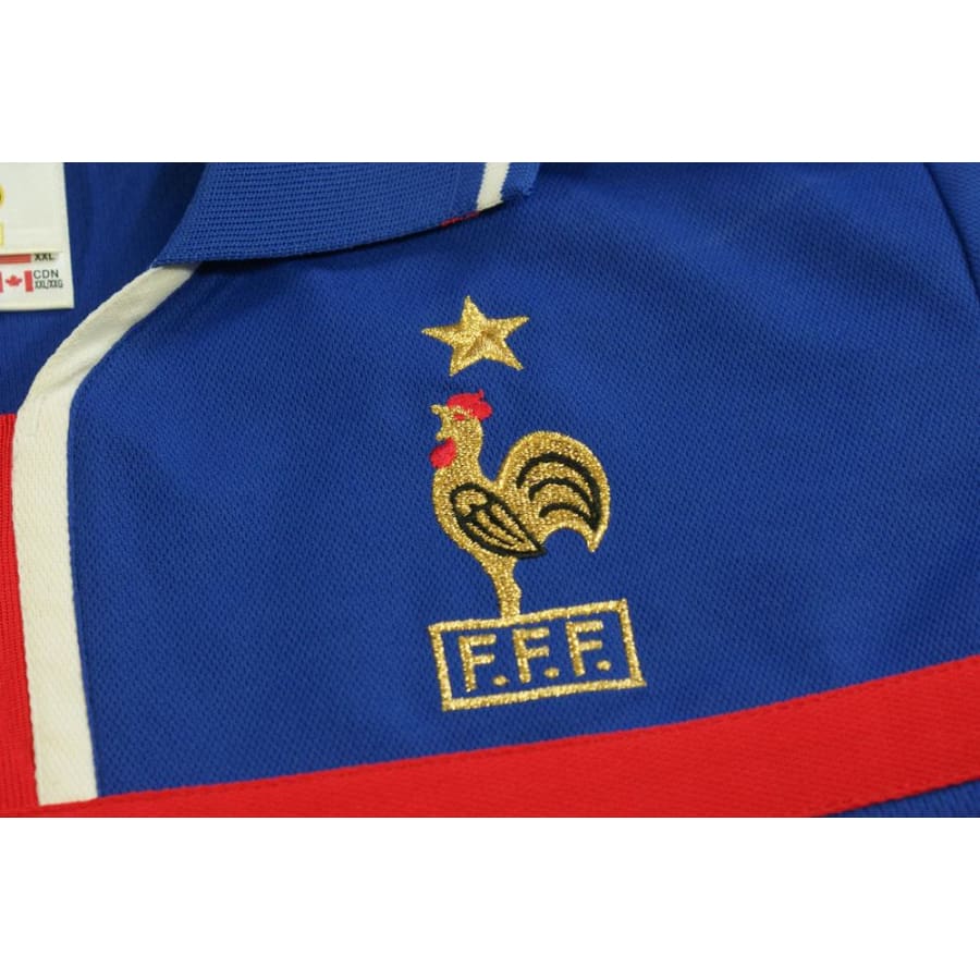 Maillot France vintage domicile N°10 ZIDANE 2000-2001 - Adidas - Equipe de France