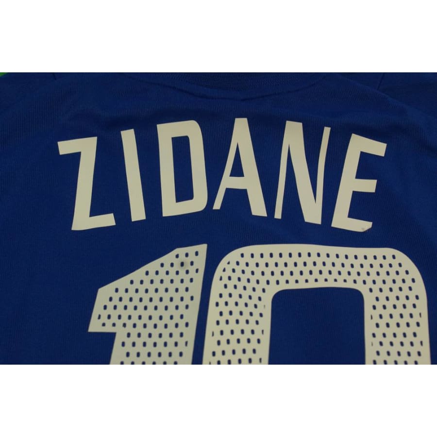 Maillot France vintage domicile N°10 ZIDANE 2002-2003 - Adidas - Equipe de France