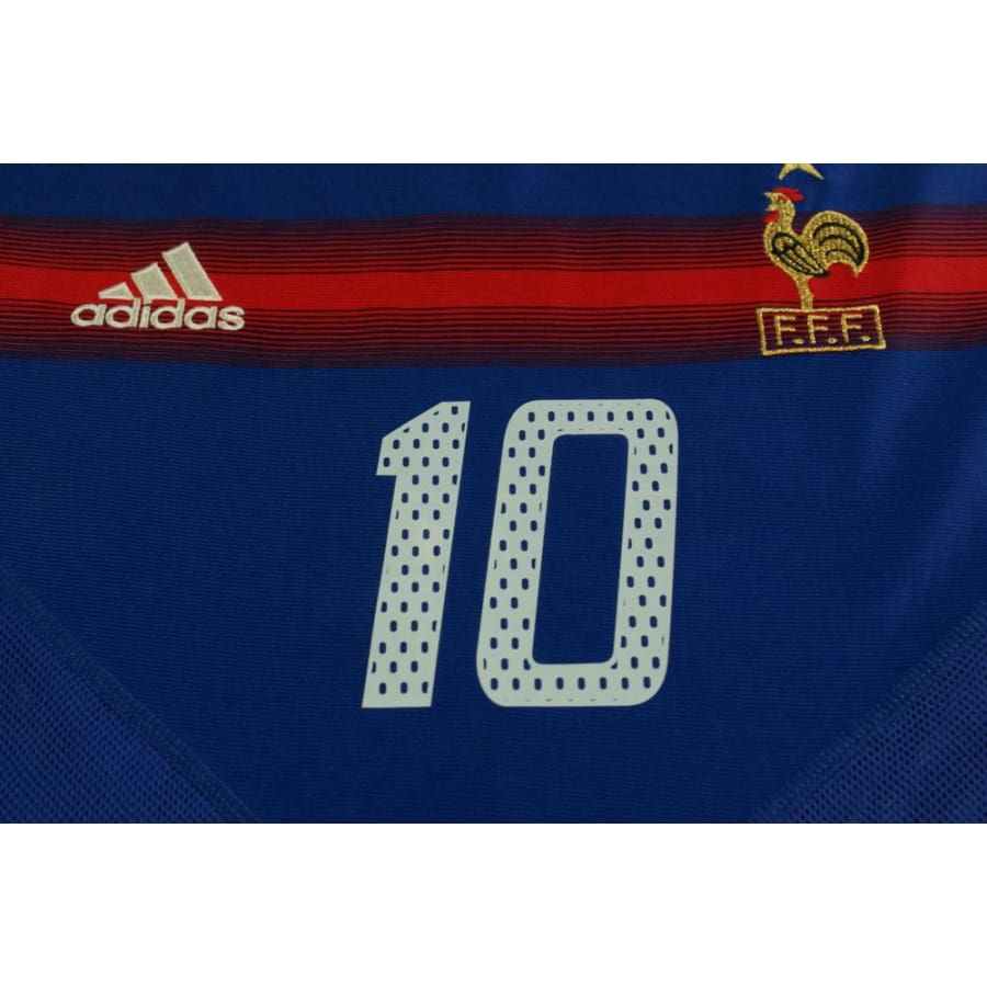 Maillot France vintage domicile N°10 ZIDANE 2004-2005 - Adidas - Equipe de France