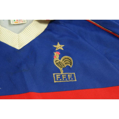 Maillot France vintage domicile N°7 DESCHAMPS 1998-1999 - Adidas - Equipe de France