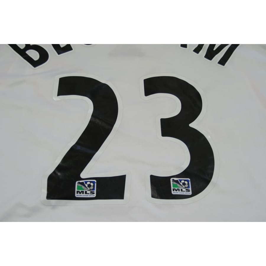 Maillot Los Angeles Galaxy vintage domicile #23 BECKHAM 2007-2008 - Adidas - Américain