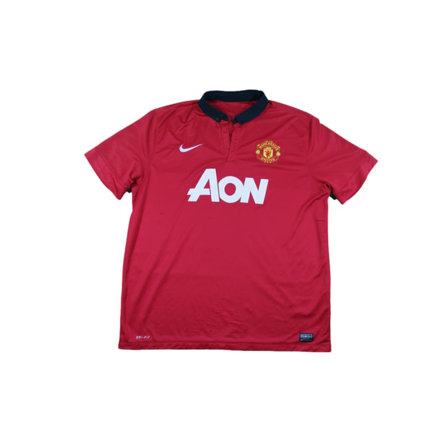 Maillot De Football Manchester United Domicile 2013/2014 - Taille L, #20 Van Persie - Occasion, Marque Nike