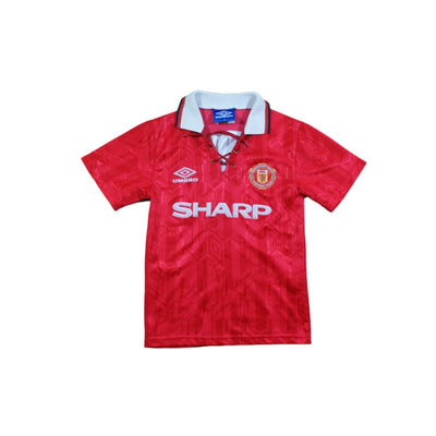 Maillot Manchester United vintage domicile enfant N°7 1992-1993 - Umbro - Manchester United