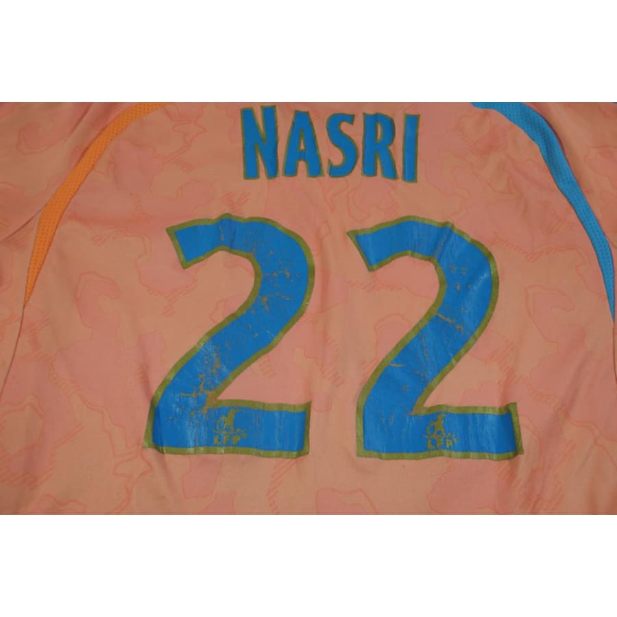 Maillot OM rétro third N°22 NASRI 2007-2008 - Adidas - Olympique de Marseille