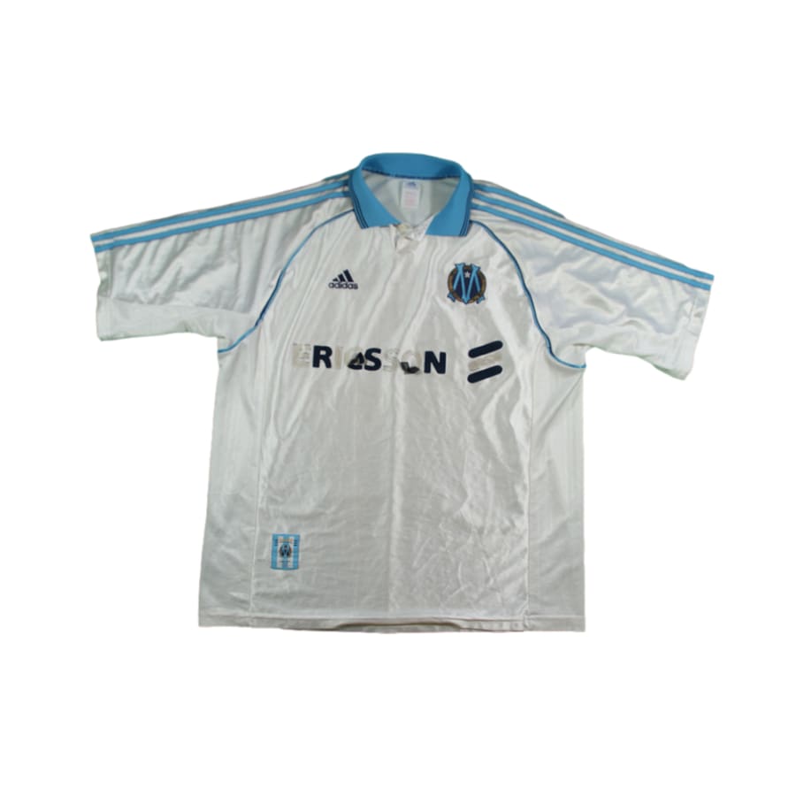 Maillot OM vintage domicile #5 L.BLANC 1998-1999 - Adidas - Olympique de Marseille