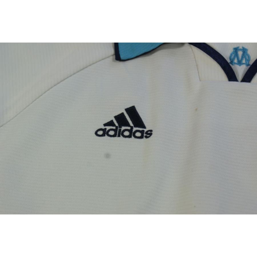 Maillot OM vintage domicile N°7 DAVID 1998-1999 - Adidas - Olympique de Marseille