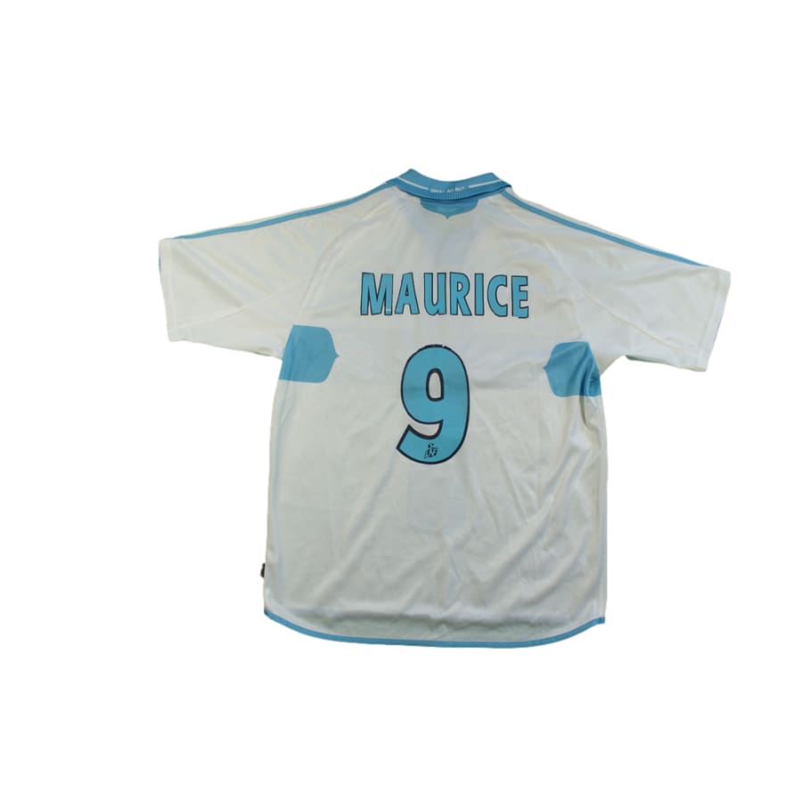 Maillot OM vintage domicile N°9 MAURICE 2000-2001 - Adidas - Olympique de Marseille