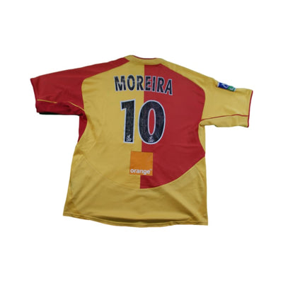 Maillot RC Lens vintage domicile N°10 MOREIRA 2003-2004 - Nike - RC Lens