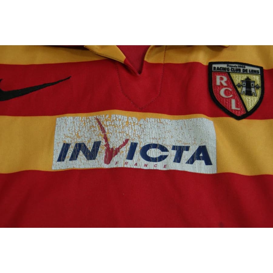 Maillot RC Lens vintage domicile N°3 HILTON 2007-2008 - Nike - RC Lens