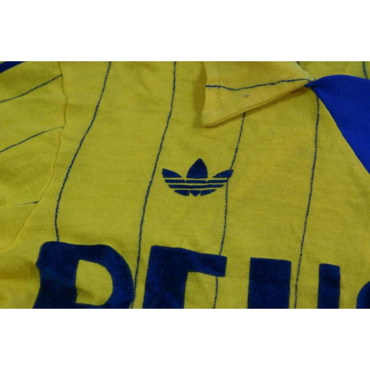Maillot SECB Bastia Puma Hitachi Bleu vintage 1981/1982 taille M Maillot SECB Bastia Puma Hitachi Bleu vintage 1981/1982 taille M