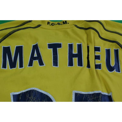 Maillot Sochaux vintage domicile N°25 MATHIEU 2004-2005 - Lotto - FC Sochaux-Montbéliard