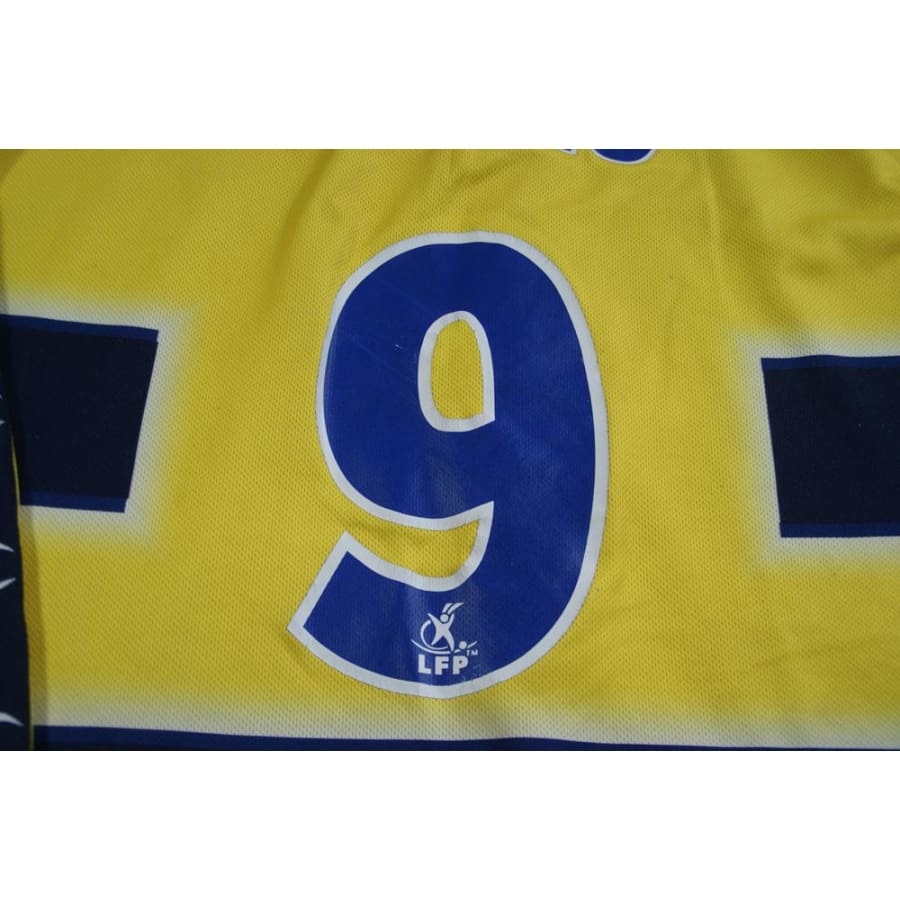 Maillot Sochaux vintage domicile N°9 PAGIS 2002-2003 - Champion - FC Sochaux-Montbéliard