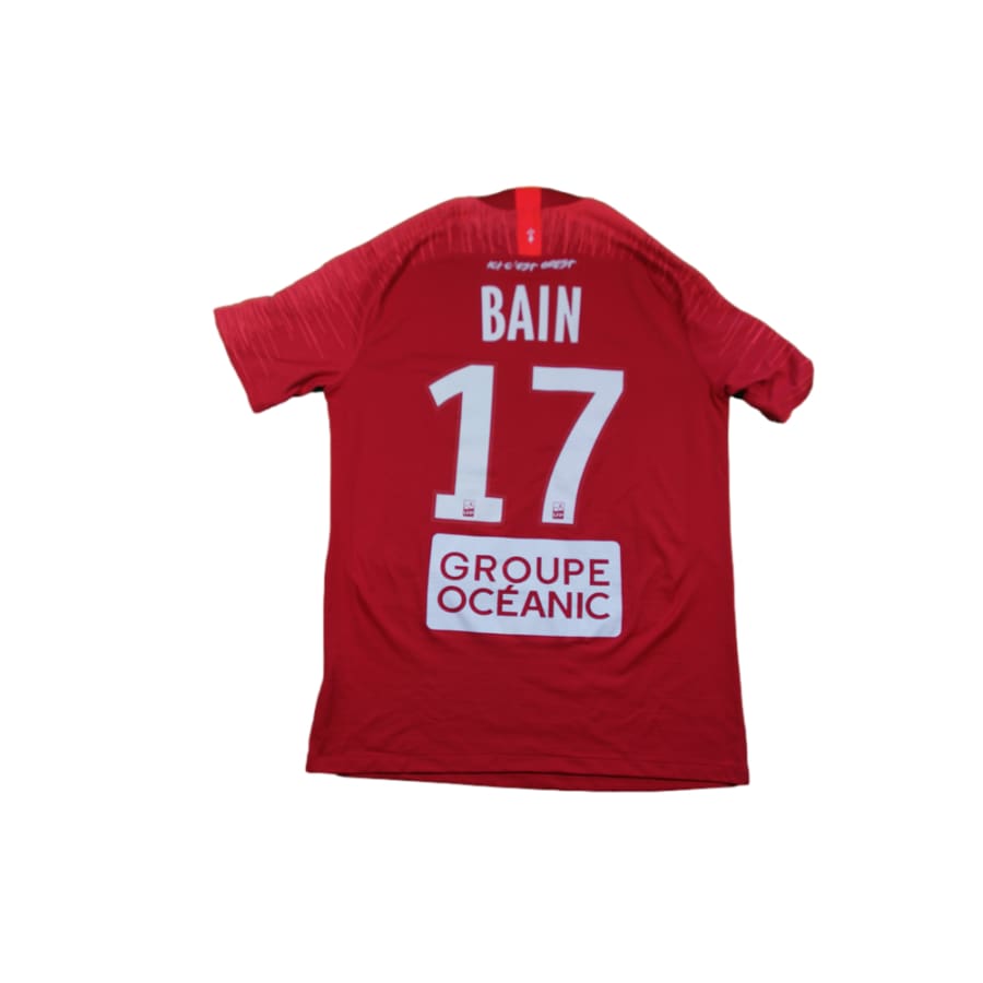 Maillot Stade Brestois domicile dédicacé #17 BAIN 2020-2021 - Nike - Stade Brestois